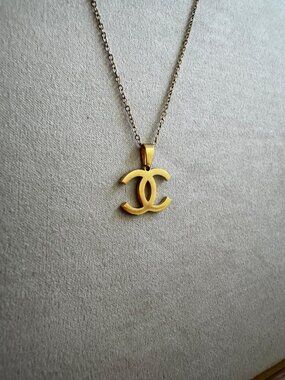 Vintage C Necklace - 18K Gold Dainty Chain - 20" Chain - Minimalistic - Y2K